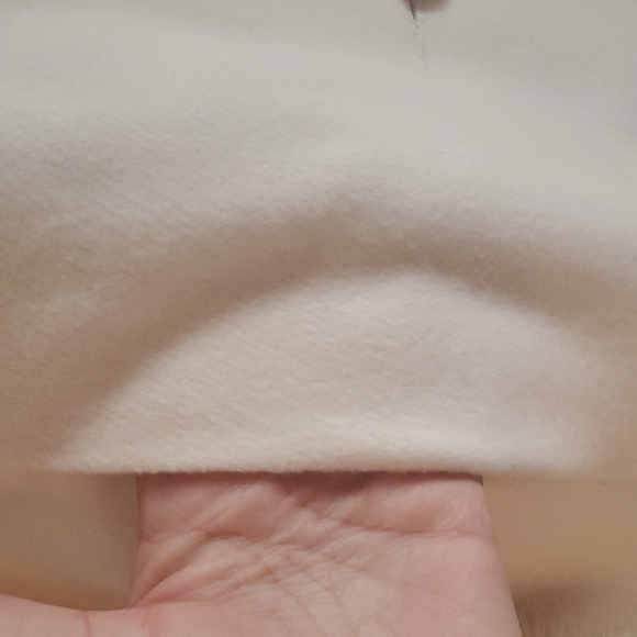 Vanilla Cream Lambswool & Fox Fur Coat - Picture 4 of 8